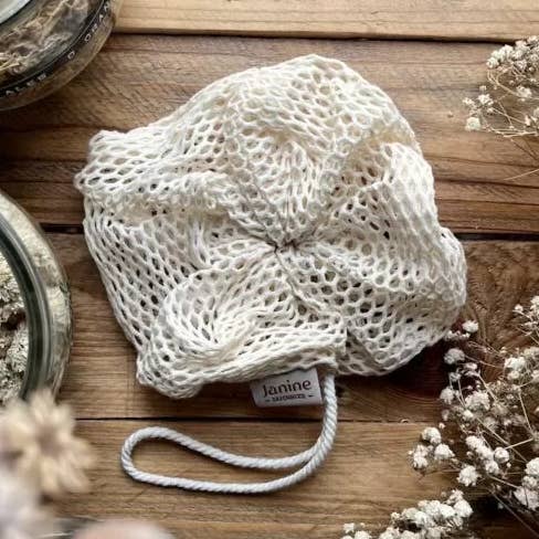 100% cotton shower flower for wholesale by Janine