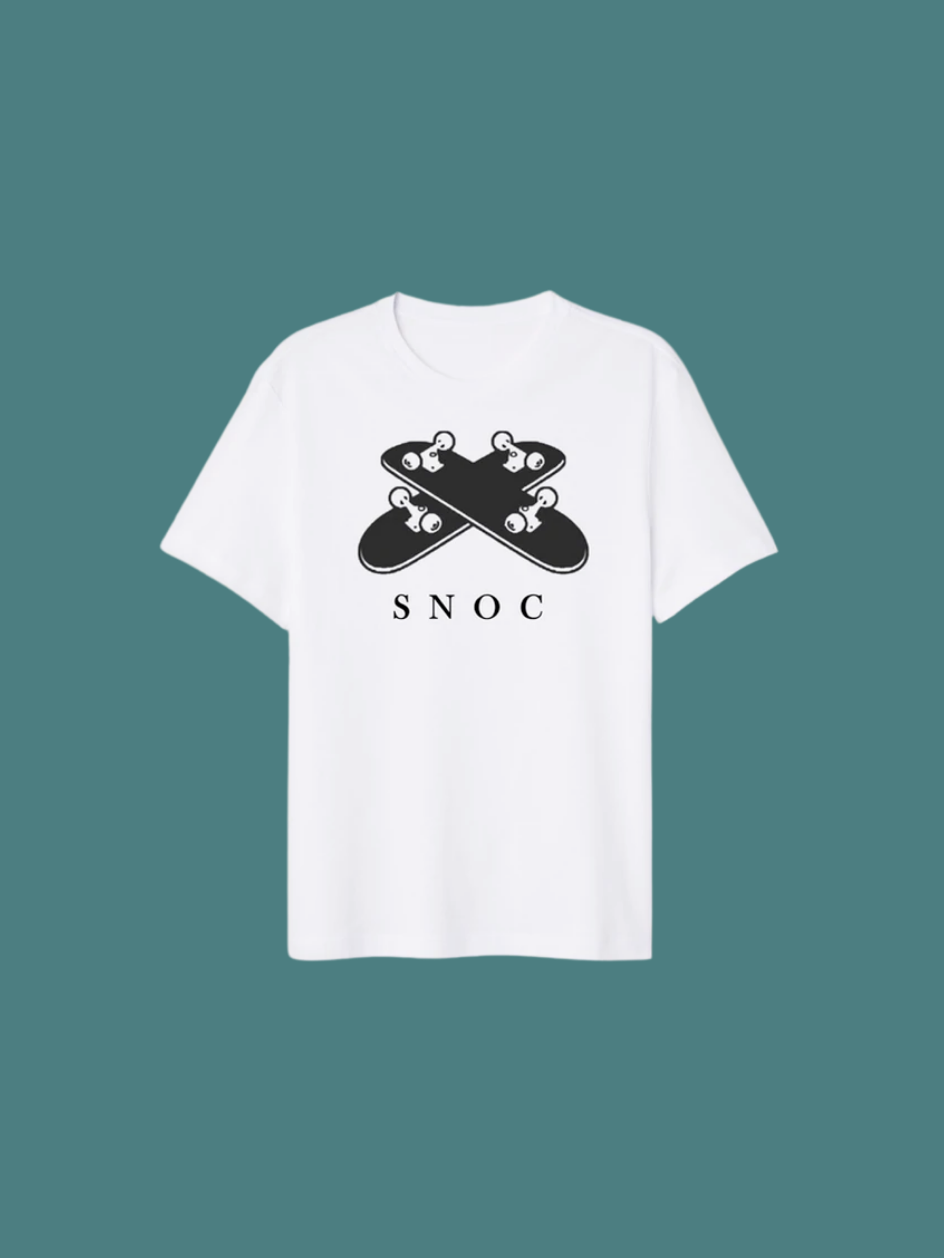 SNOC - Wholesale Screen Printed T-Shirt - Unisex - SKATES T-SHIRT0