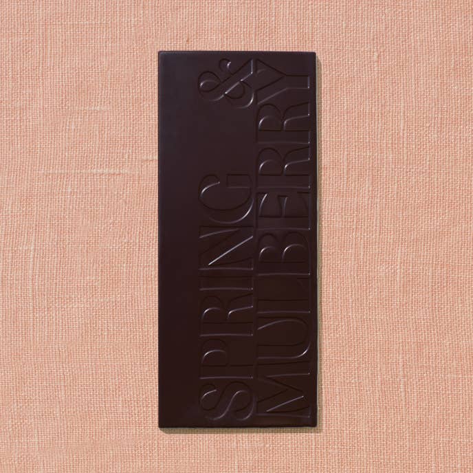 Spring & Mulberry - Wholesale Chocolate Bar - Mint Leaf Date-Sweetened Dark Chocolate