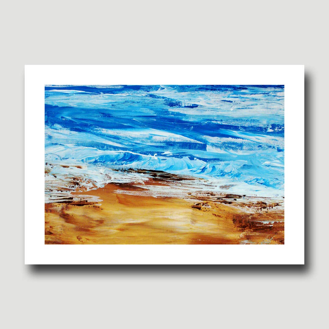 Fine Art For Small Spaces - Wholesale Art Print - Lakewaves 6 Waterscape Landscape Nature Art Mini Print1