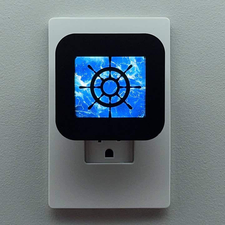 Ship Wheel Night Light for wholesale by Swaplights Night Lights