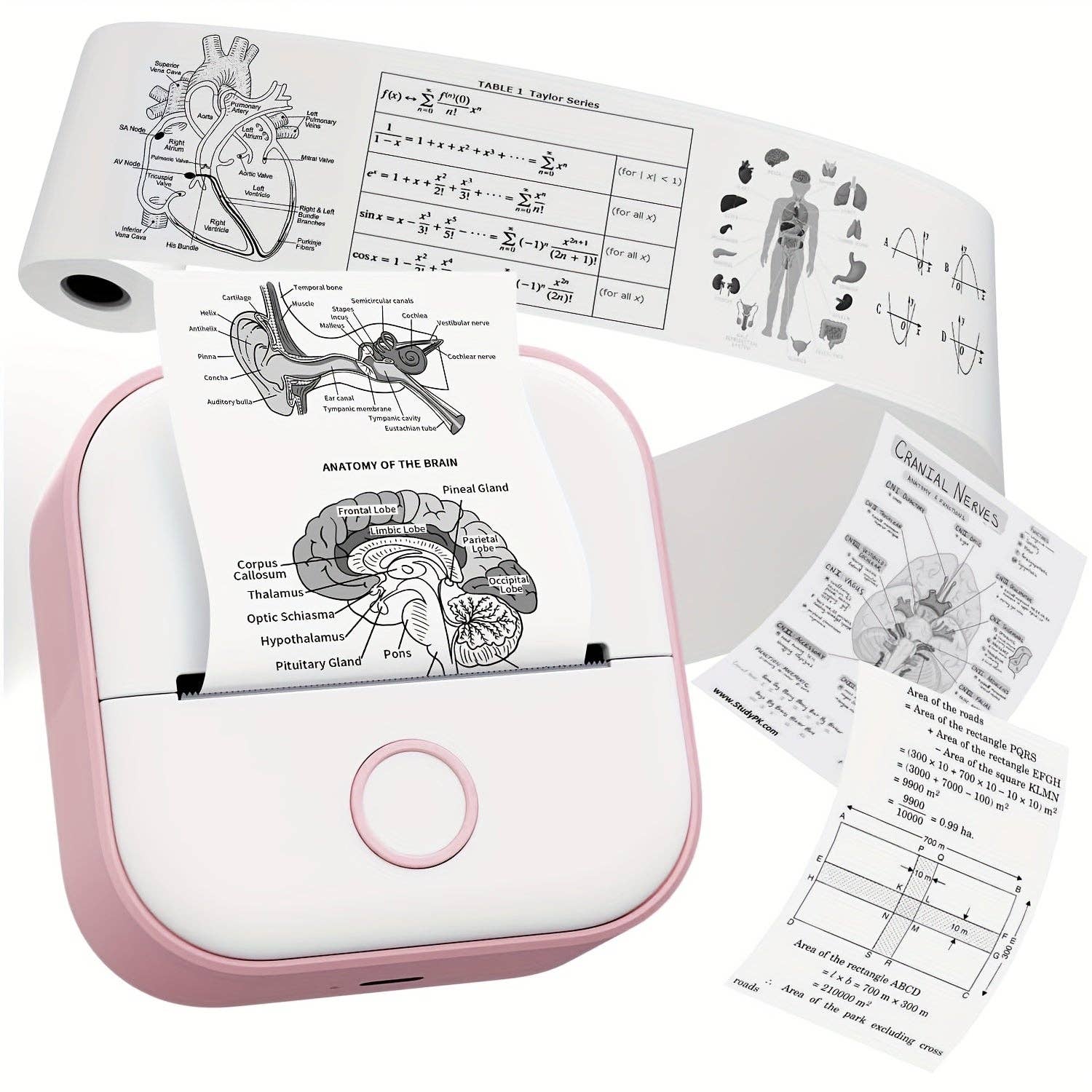 Modpopdeco - Wholesale Portable Charger - Mini Pocket Printer Phomemo T02 Wireless Label Maker with Sticker Paper Thermal Paper Compatible iPhone iPad Android Doodle Dash Notes Memo1