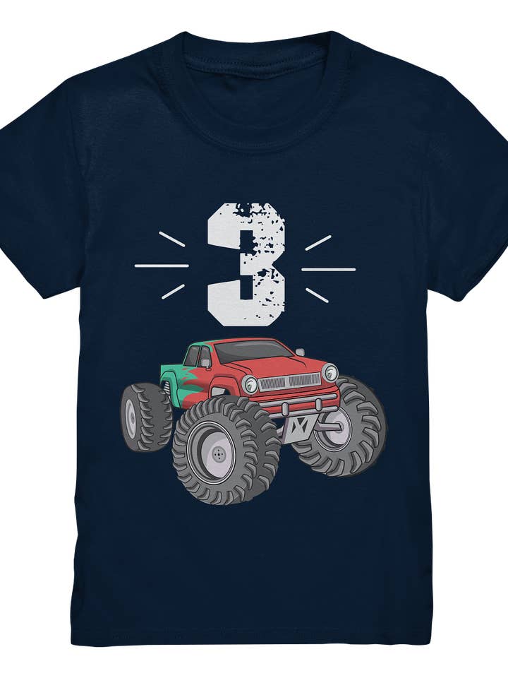 Cool monster truck kids t-shirt for wholesale by Tigerlino®