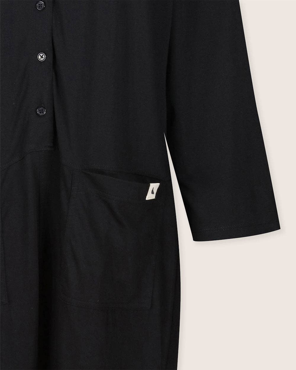 Mila Black Long Sleeve Jumpsuit for wholesale on Faire7