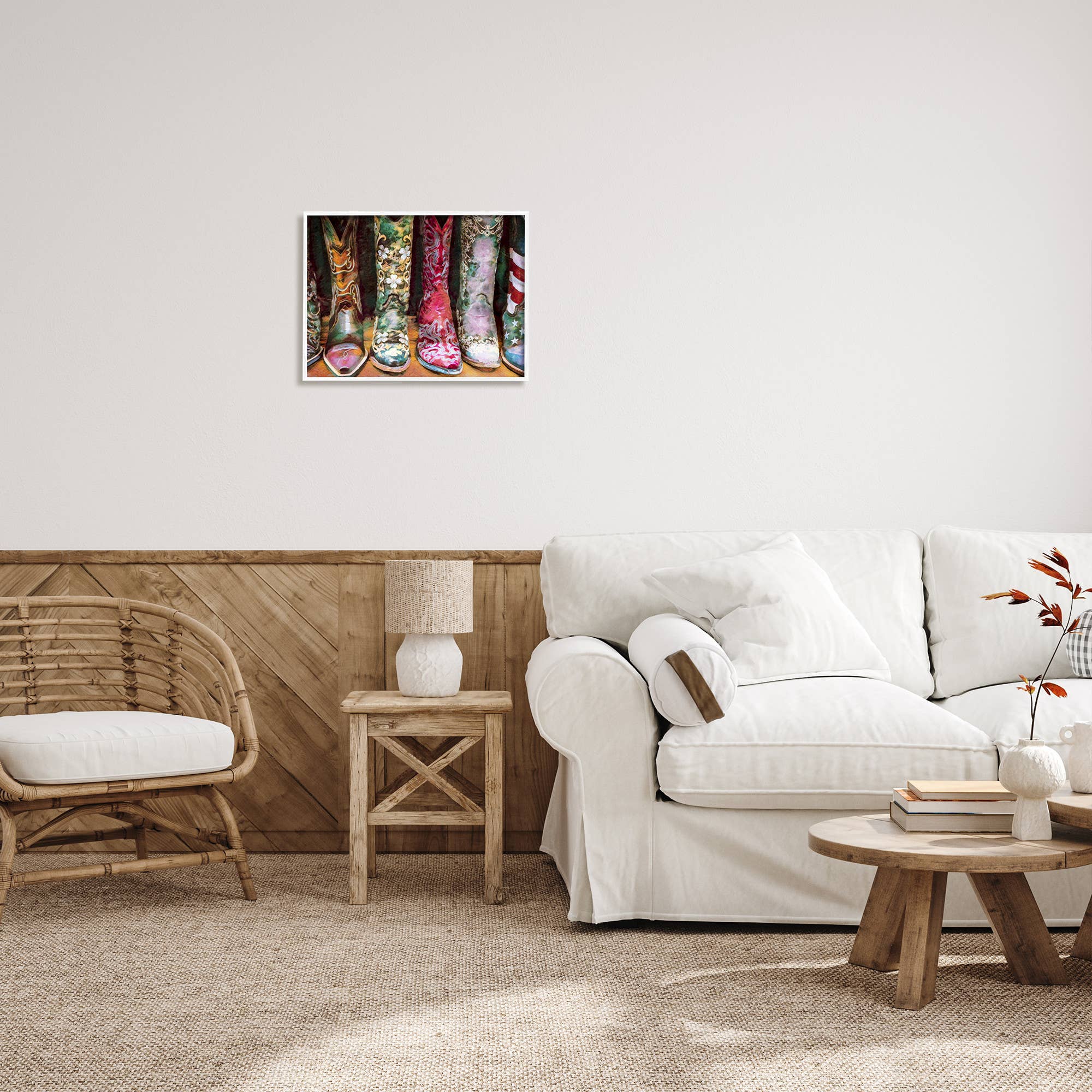 Stupell Industries - Wholesale Art Print - Women's Cowboy Boot Fashion Framed4