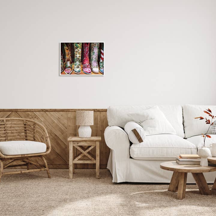 Stupell Industries - Wholesale Art Print - Women's Cowboy Boot Fashion Framed4