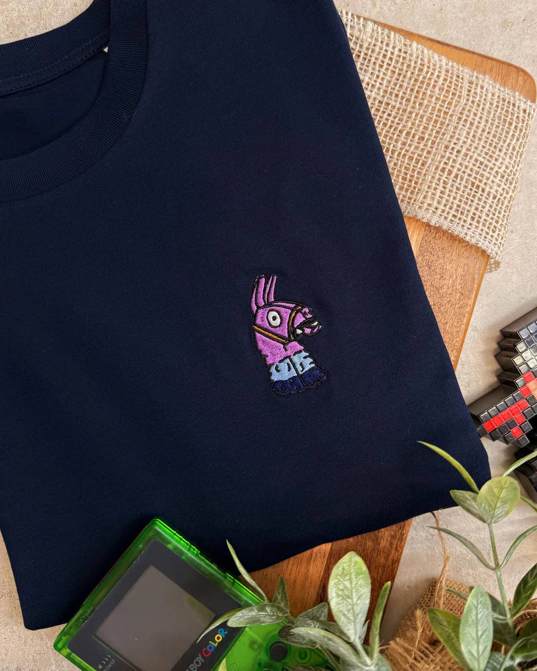 Blue Embroidered T-shirt - Fortnite for wholesale on Faire