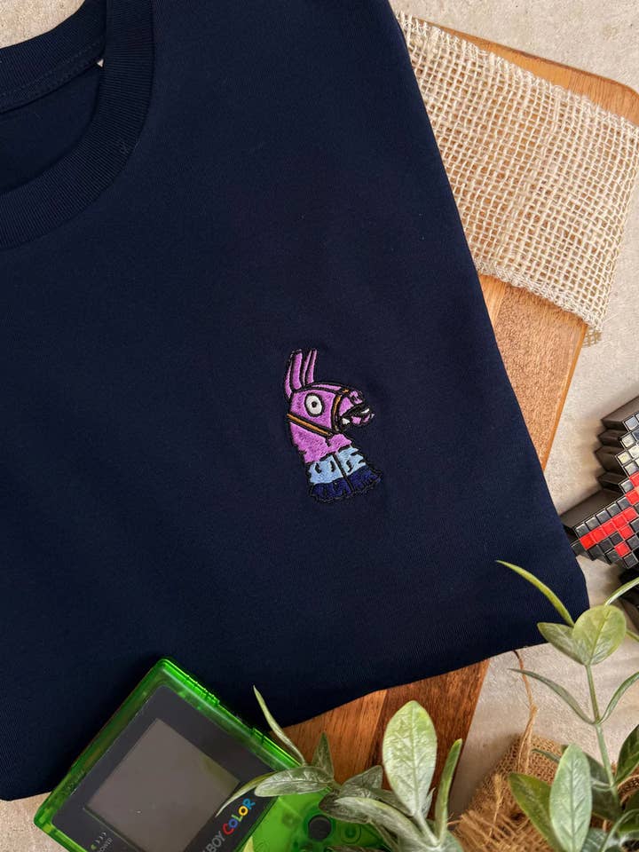 Blue Embroidered T-shirt - Fortnite for wholesale on Faire0