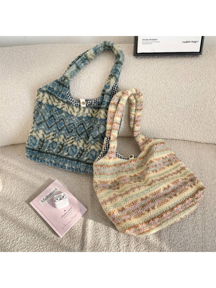 Cosbai - Skuldertaske med Uldent Mønster for engroshandel hos Funkyrel® Atzbranding Limited