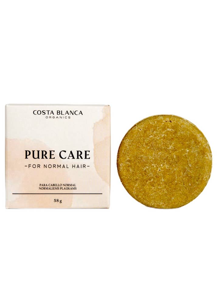 Shampooing Solide "Pure Care" – Shampooing Doux pour Cheveux Normaux pour la vente par Costa Blanca Organics
