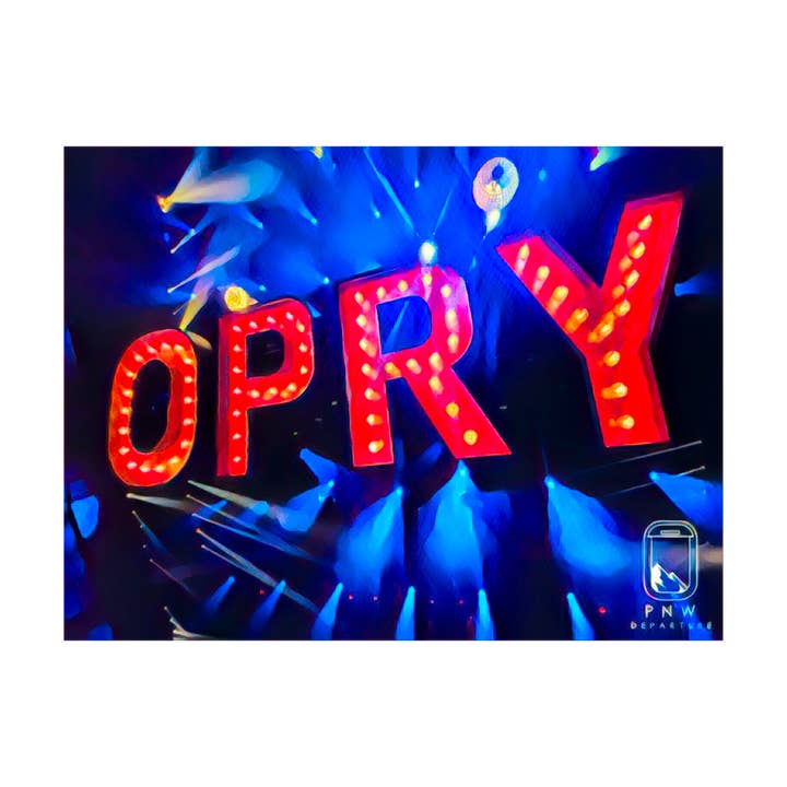 Autocollant Nashville Opry pour la vente par PNW Departure