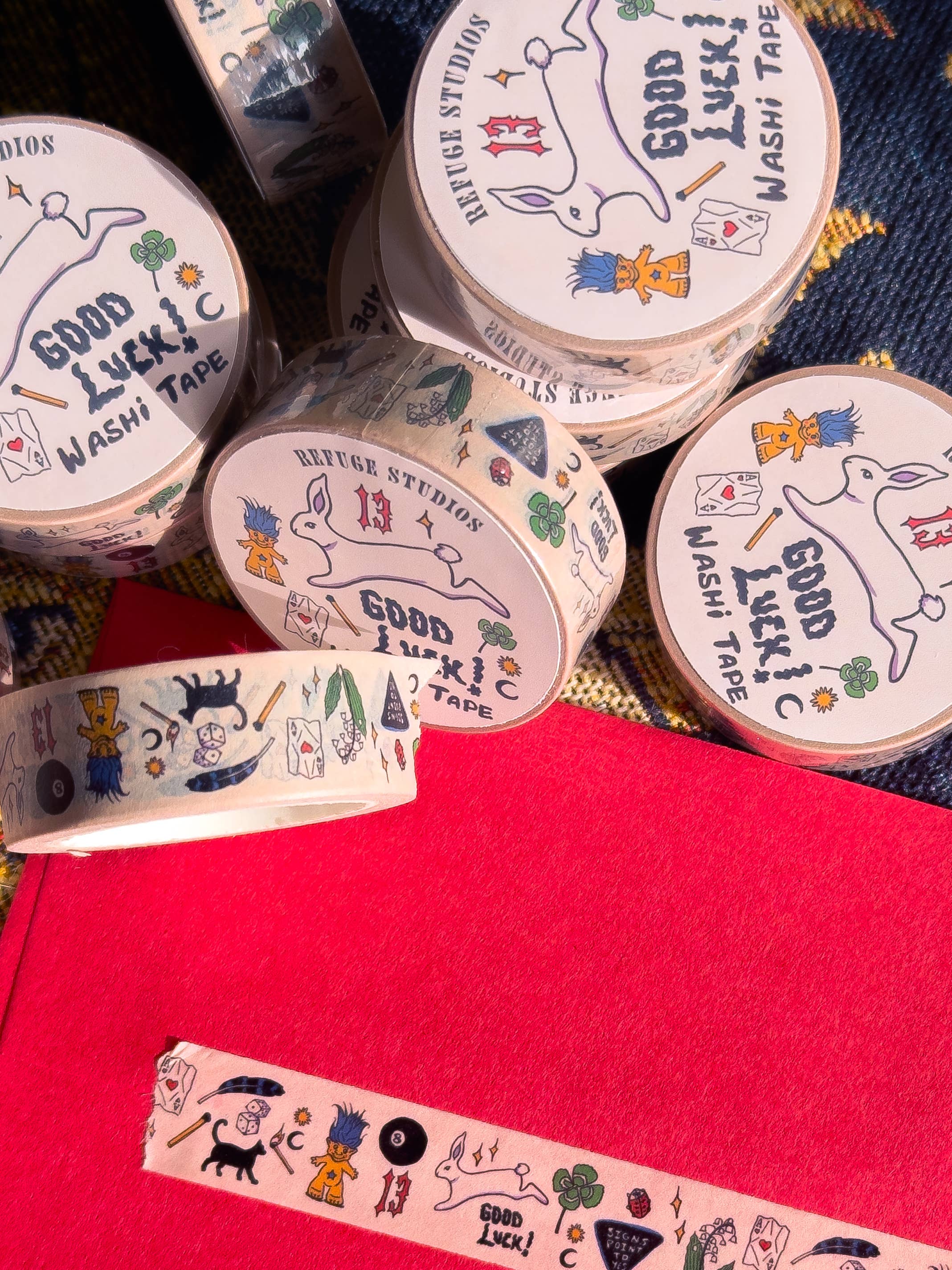 Refuge Studios Iowa City - Wholesale Washi Tape - Good Luck! Washi Tape2