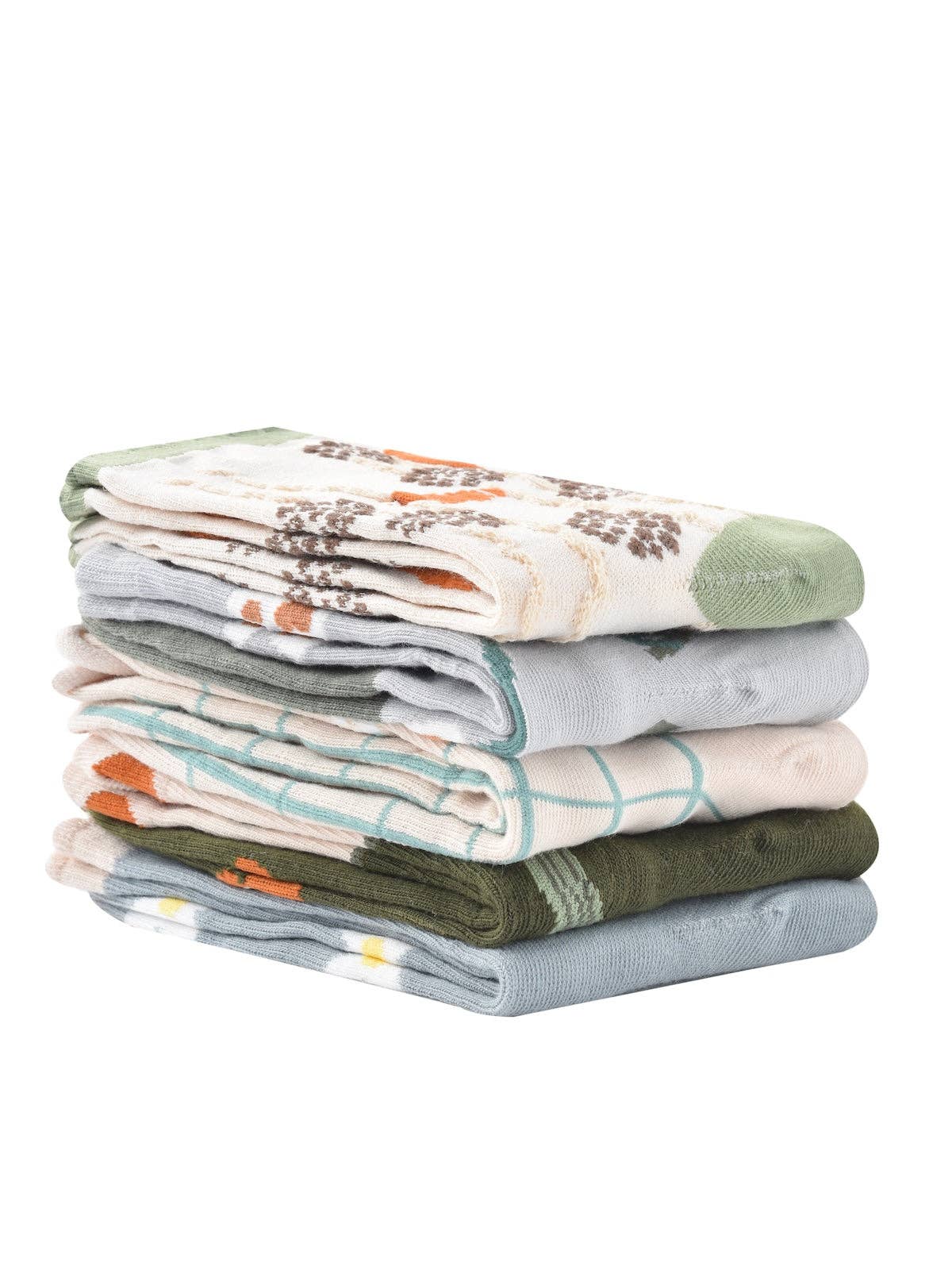 Funkyrel® Atzbranding Limited - Wholesale Socks - Women's - Rufia - Floral Lace Trim Mid-Calf Socks14