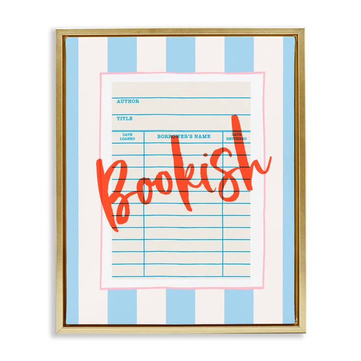 Stupell Industries - Wholesale Wall Sign - Bookish Library Card - Framed Wall Art24