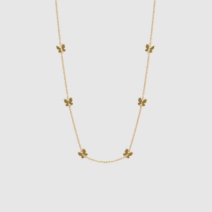 Flydende sommerfugl halskæde for engroshandel hos MW Curated