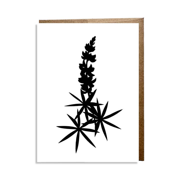 Anna Brones - Wholesale Everyday Greeting Card - "Lupine" Card