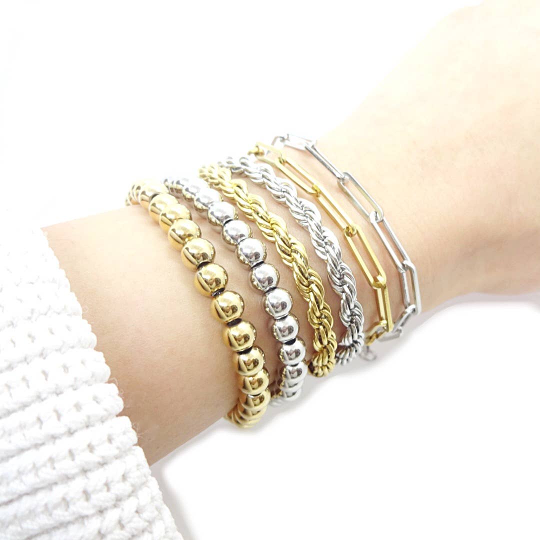 KIKICHIC - Wholesale Link & Chain Bracelet - Twisted Rope Chain Bracelet4