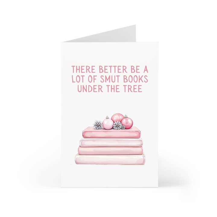 R is for Robo - Wholesale Christmas card - Funny Christmas Cards Smut Book Lovers Pink Greeting Cards1