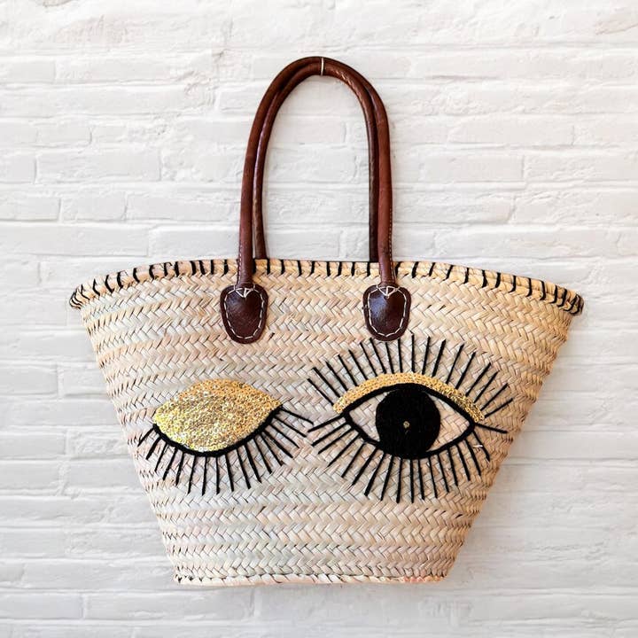 Steraraffia - Wholesale Beach Bag - Talazut – Handmade Amazigh Straw Bag | French Market Basket3
