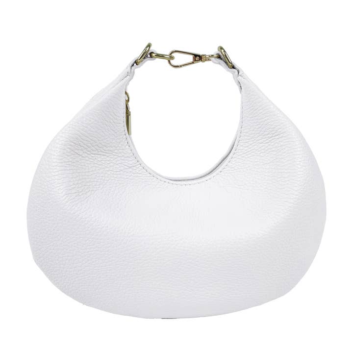 Florence Leather - Wholesale Shoulder Bag - Women's - Crescent-shaped leather shoulder bag
