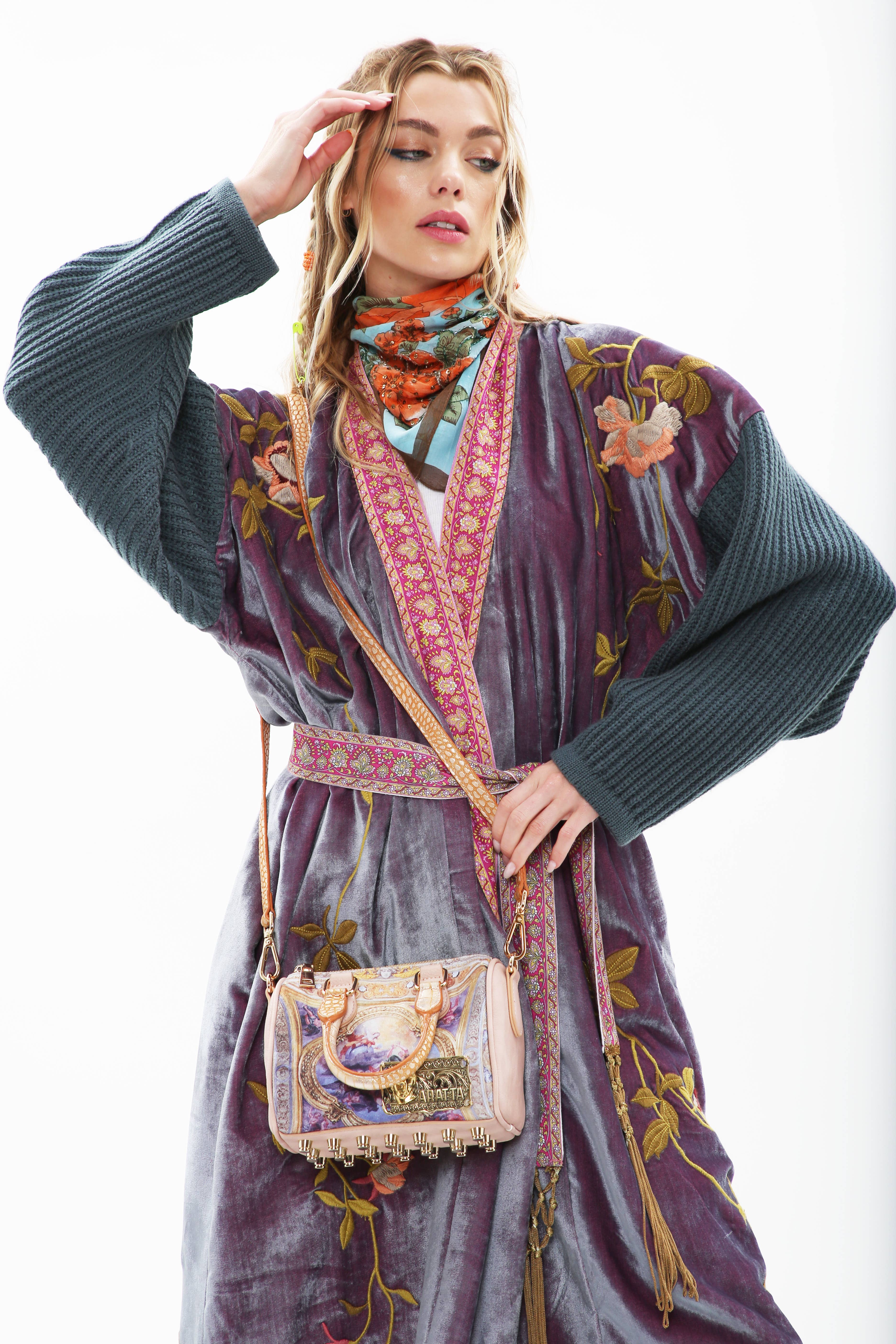 Grape Jam Something Magical Velvet Coat for wholesale on Faire9