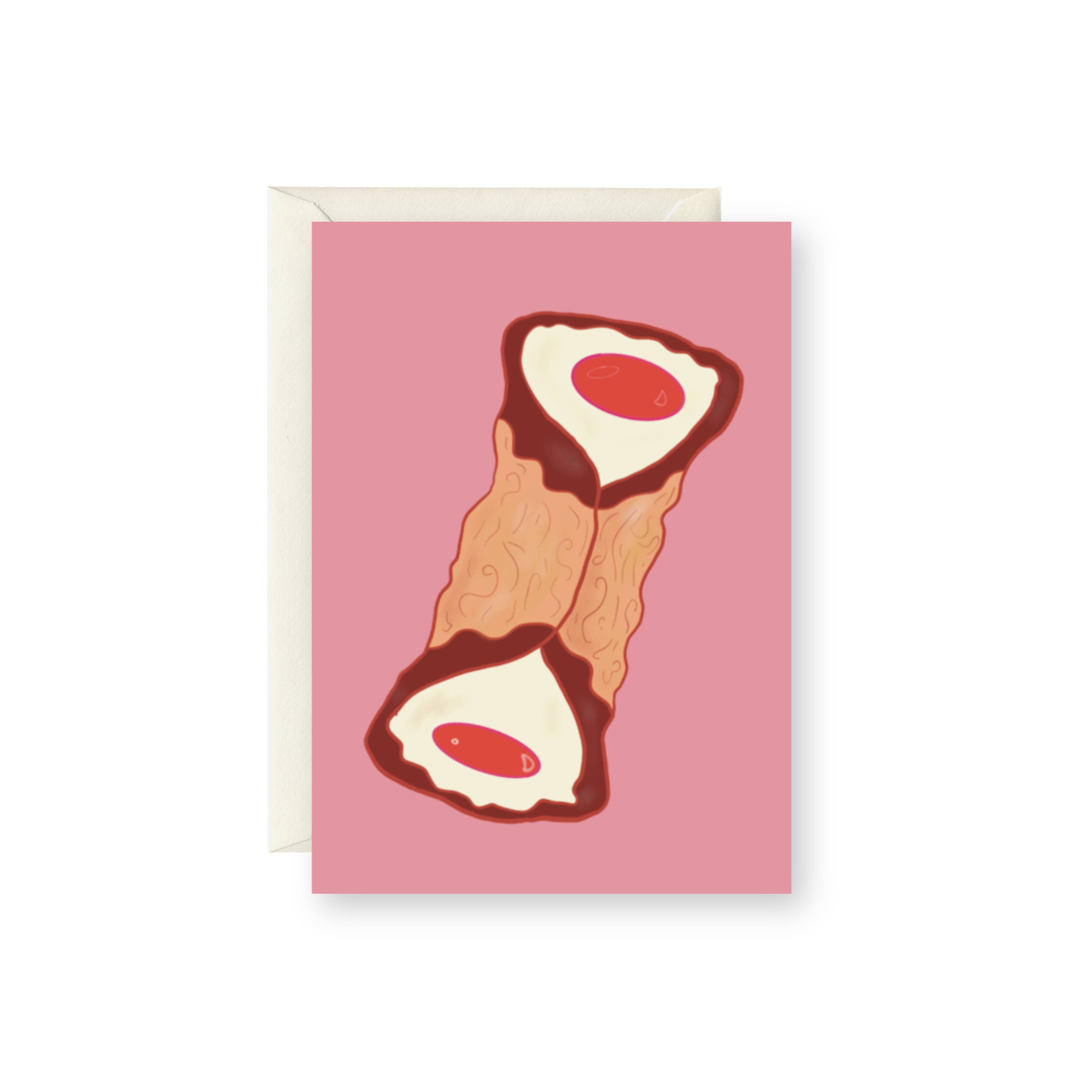 After Party Paper Co. - Wholesale Everyday Greeting Card - Cannoli Mini Card