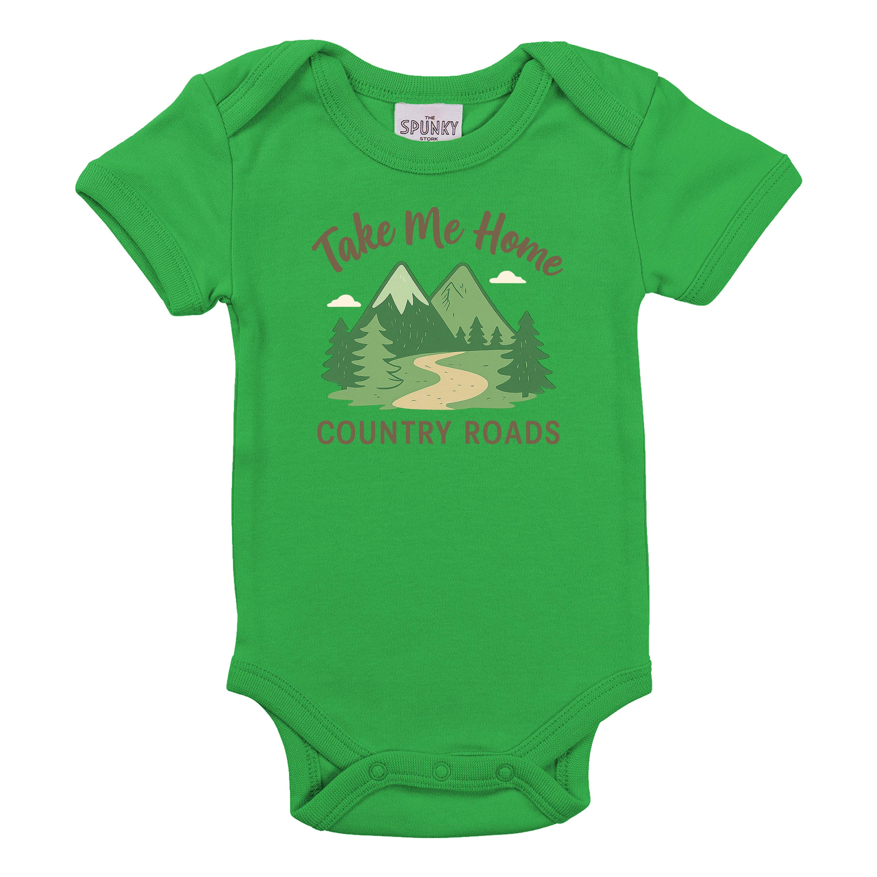 Spunky Stork - Wholesale Bodysuit (Non-Footed) - Baby - Country Roads Organic Baby Bodysuit Toddler Kids Tee Shirt2