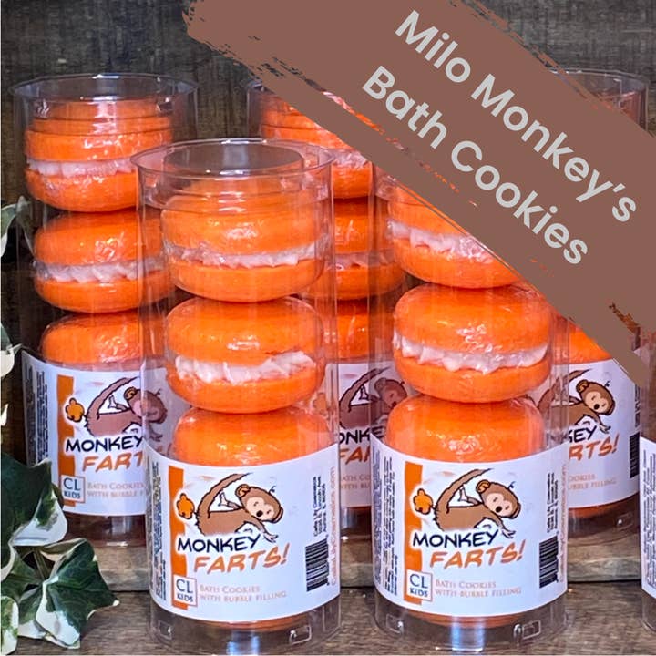 Calla Lily Cosmetics - Wholesale Bath Bomb/Fizz - Bath Cookies - Monkey Farts - Orange