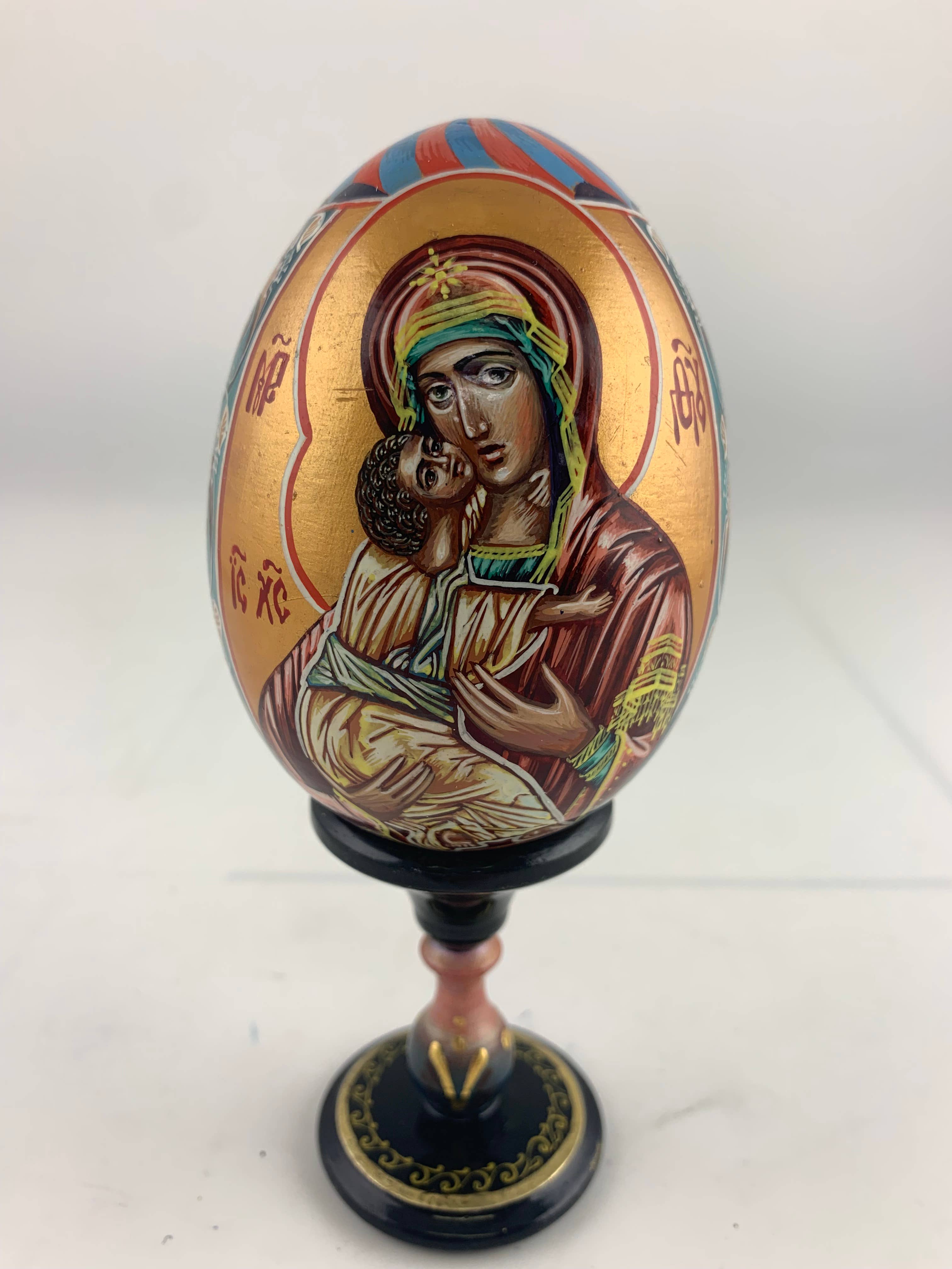 Golden Cockerel - Vendita all'ingrosso Decorazioni da tavolo - Uovo iconico ortodosso panoramico vintage18