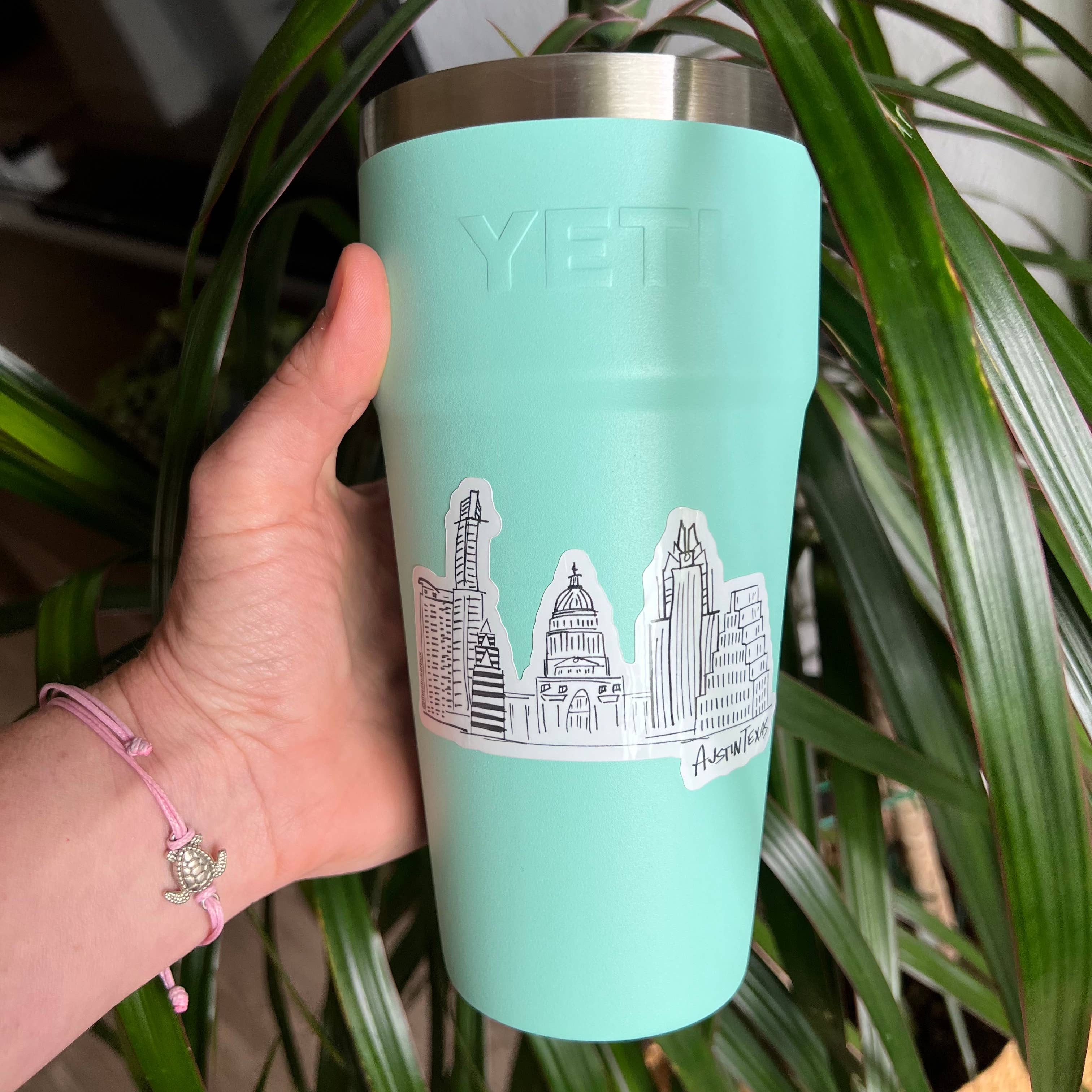 The Sticker Box | Texas Inspired Stickers & Magnets – Adesivo por atacado – Adesivo Austin “Skyline” - Austin Texas Sticker à prova d'água2