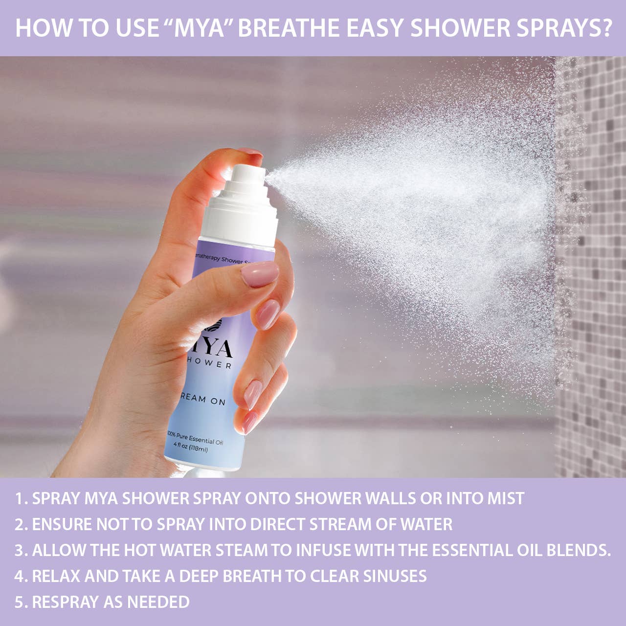 The Midwest Sea Salt Company – Großhandel Aromatherapie-Nebel – Dream On Aromatherapie-Duschnebelspray4