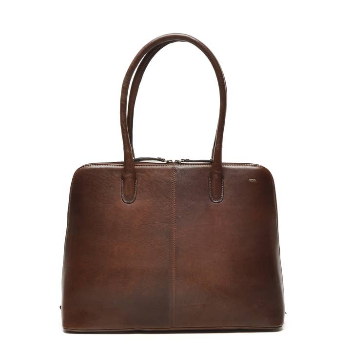 Lucca Businessbag 335-780-12 Chocolade voor wholesale door Berba Lederwaren B.V.