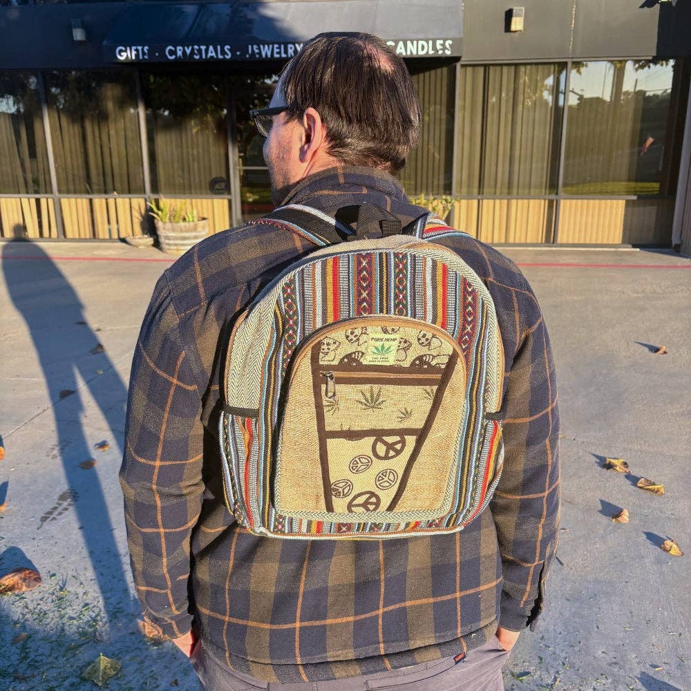 Earths Elements Wholesale - Vente Sac à dos – unisexe - Sac à dos en chanvre2