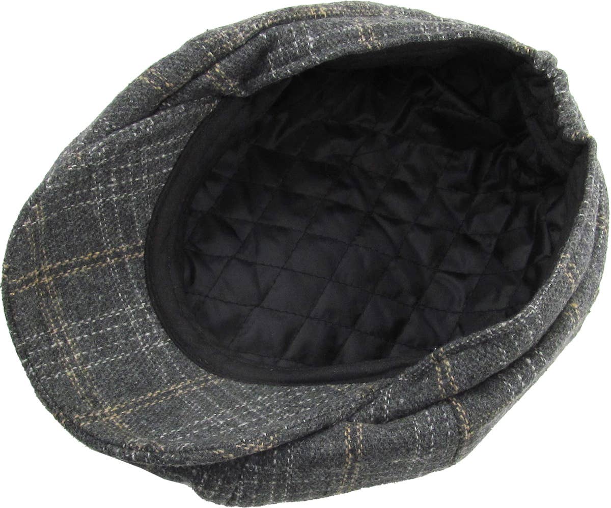KBETHOS - Vente Casquette gavroche – homme - Ascot à carreaux et boutons11