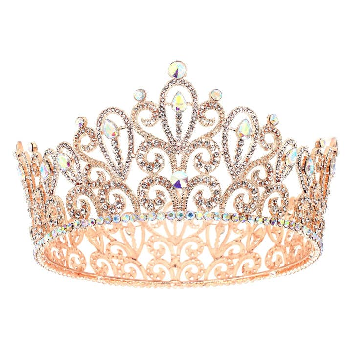 Diacly - Wholesale Tiara - Women's - Paisley Inspired Rhinestone Crown