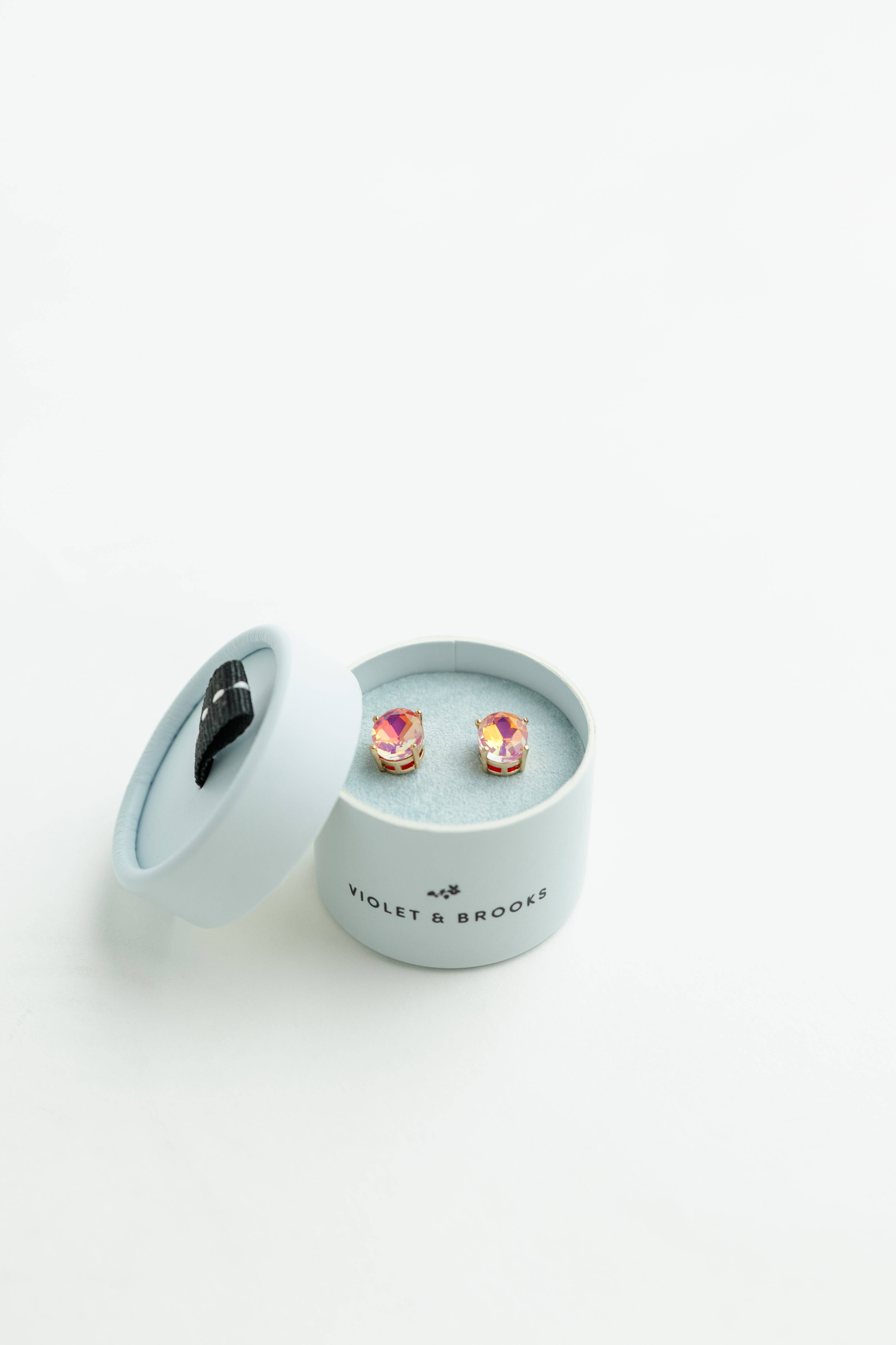 Violet & Brooks - Wholesale Stud/Post Earrings - Crystal Powder Boxed Earring10