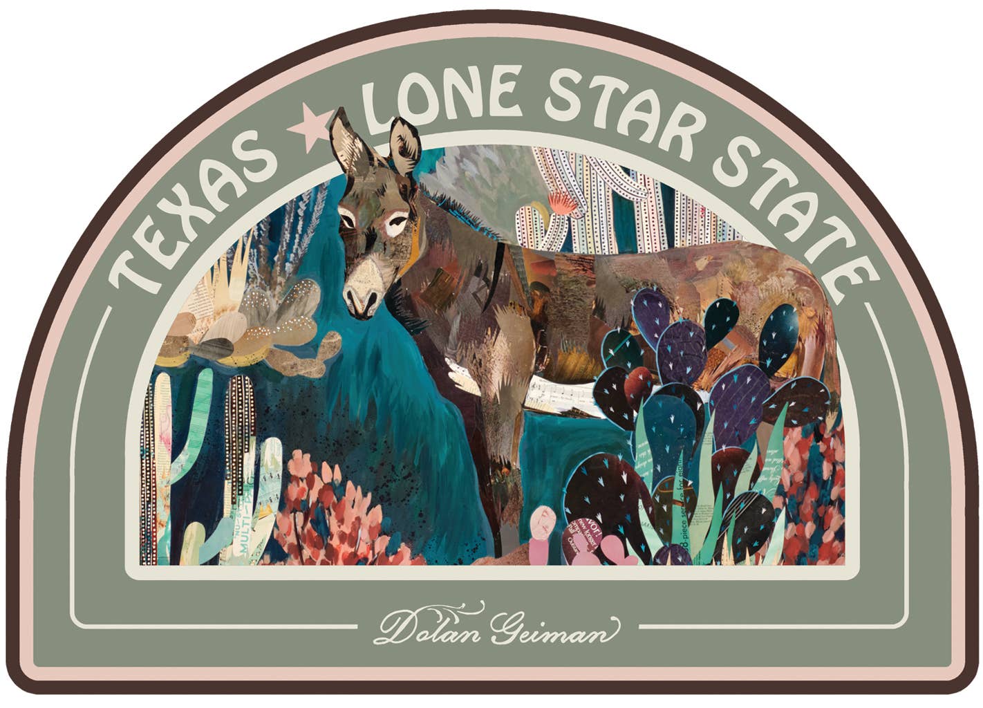 Dolan Geiman - Wholesale Sticker - Sticker | Texas Sticker | Burro Sticker | LONE STAR STATE2
