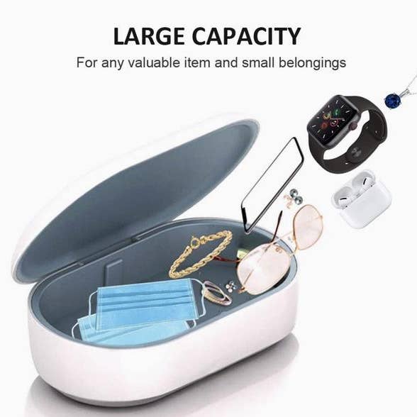 Funky Rico Inc - Vente Chargeurs portables - Chargeur sans fil avec boîtier de stérilisation UV - blanc2