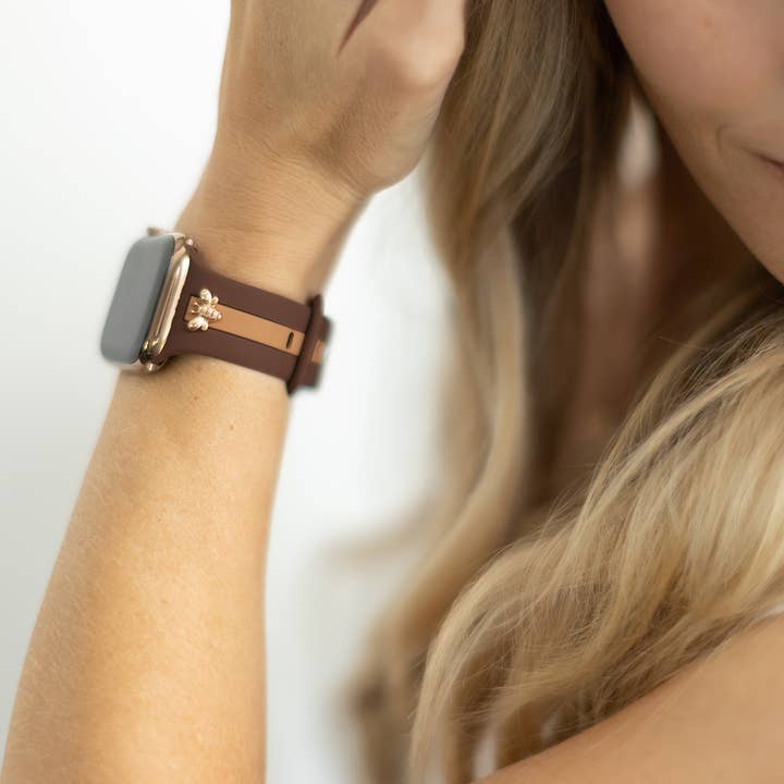 StrawberryAvocados - Wholesale Watch Band/Strap - Women's - Honey Bee Me Cocoa & Caramel Apple Band