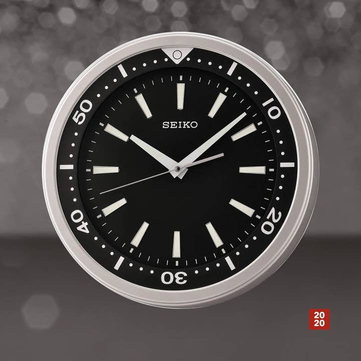 Seiko Clocks USA - Wholesale Wall Clock - 14" Ultra Modern with Quiet Sweep Wall Clock