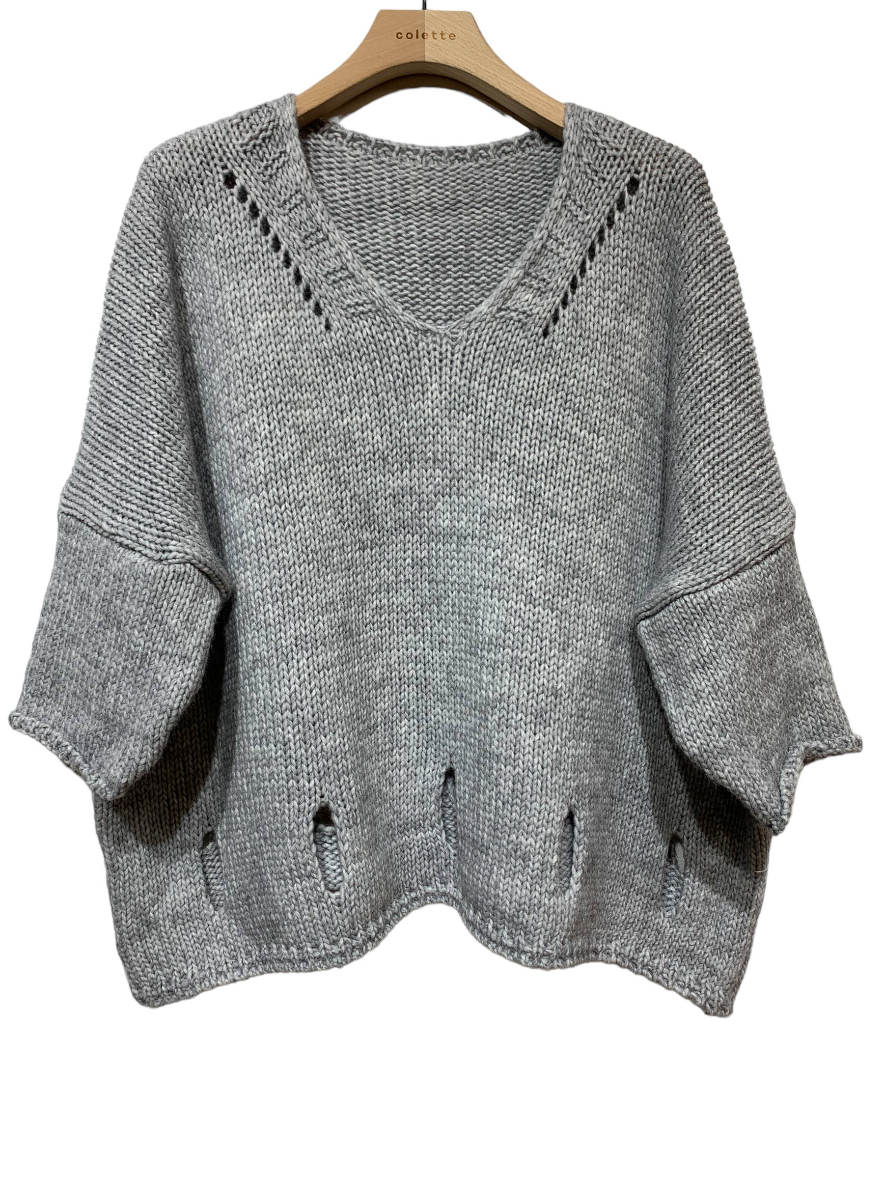 LINEN & COTTON HOUSE - Wholesale Knitted jumper – Women′s - ALPACA SWEATER 08602