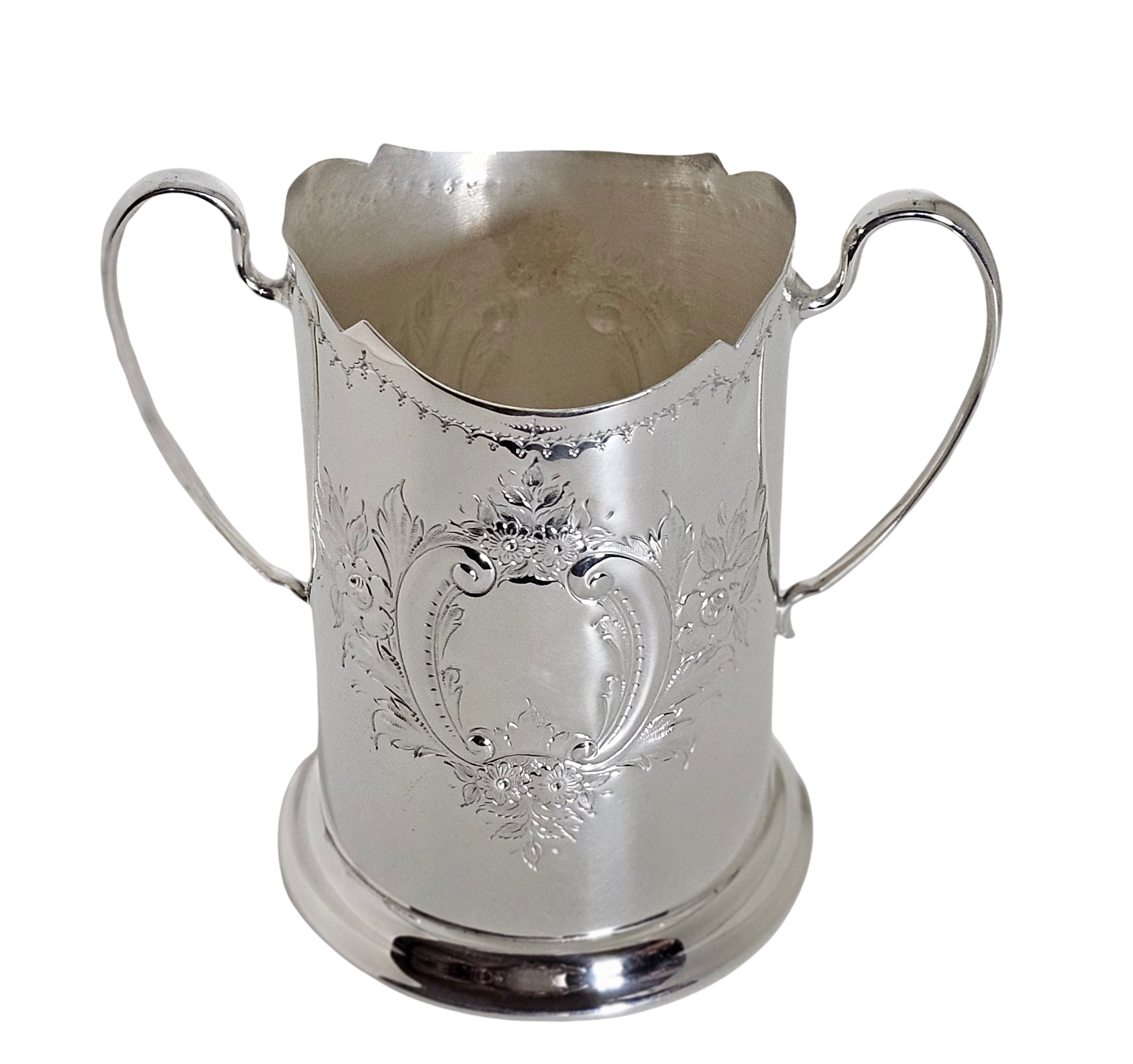 Corbell Silver - Wholesale Muddler - Syphon Stand Embossed Cartouche English Silver Plate c.1880.SKU:ANT42513