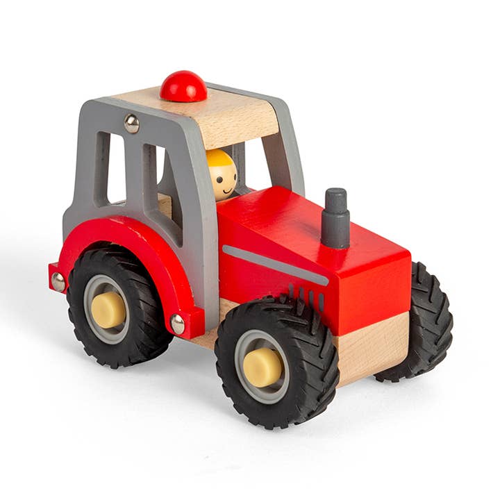 Mini Tractor Red for wholesale by Bigjigs Toys
