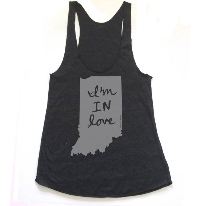 I'm in Love (Indiana): Kvinders Racerback Tank for engroshandel hos Megan Lee Designs