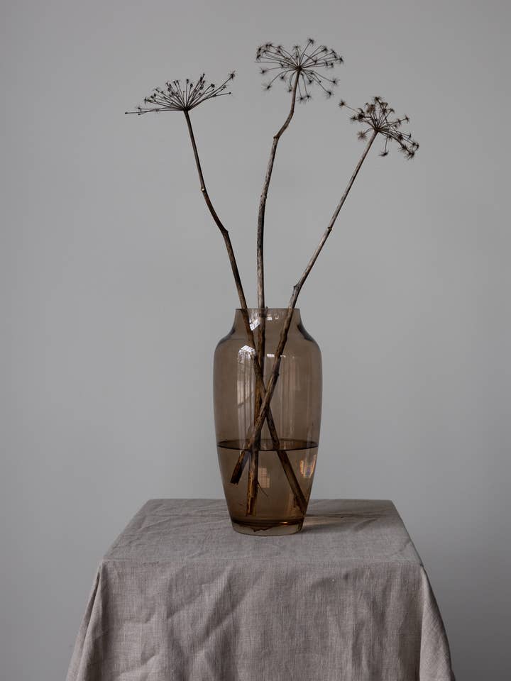 Gamleby Brown Glass Vase for wholesale by STOREFACTORY