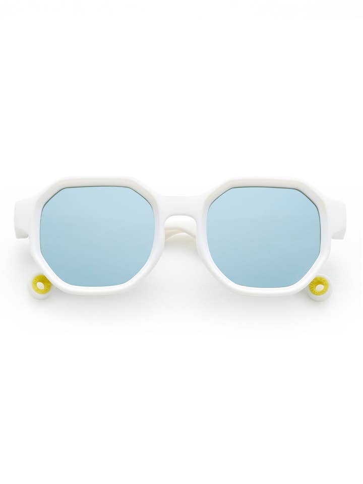 Junior #D Sonnenbrille Cloud White für 5-10 Jahre für den Großhandel von Olivio & Co
