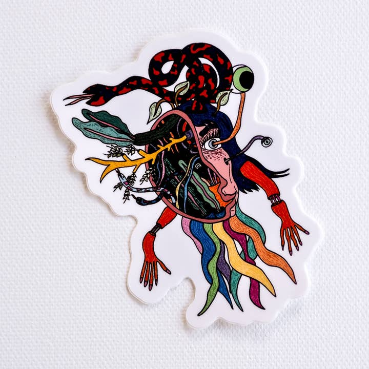 Feminist Woman Sticker for wholesale by Hemsin Atelier