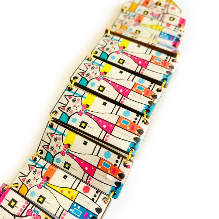 Rosie Rose Parker - Wholesale Charm/dangle bracelet - Big chunky funky bracelets cat gifts unusual jewellery RETRO4