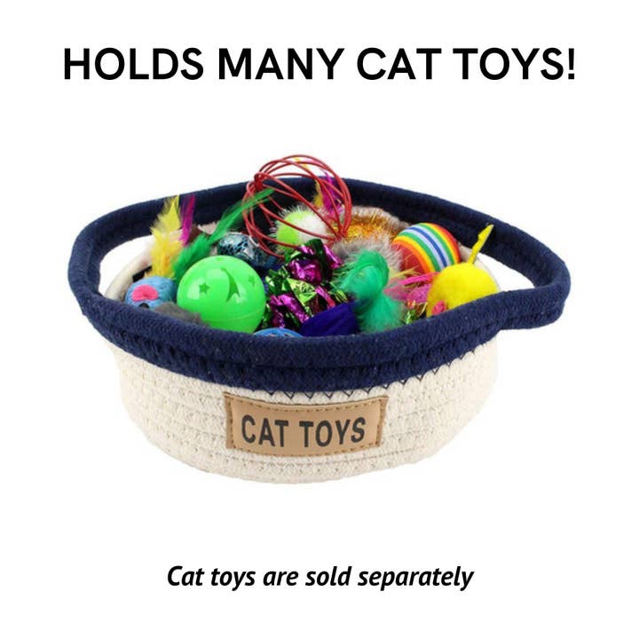 Midlee Designs - Wholesale Pet Toy - Cat - Midlee Cat Toy Rope Cotton Basket (Small)8