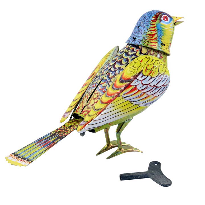 Tribal Trade GmbH - Wholesale Decorative Figurine - Tin toy singing bird songbird2